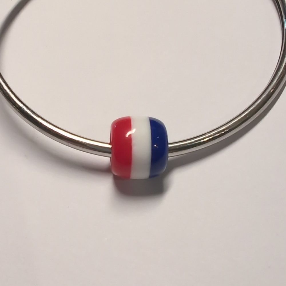 Red White Blue Charm‎ for Pandora Style Bracelet